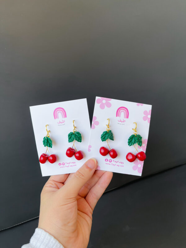 ⁦Cherries Earrings⁩ - الصورة ⁦3⁩