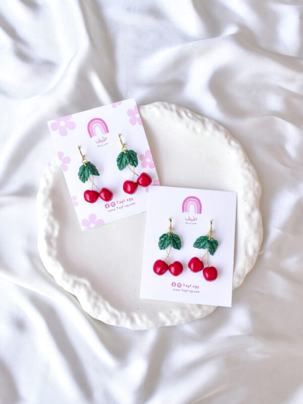 ⁦Cherries Earrings⁩ - الصورة ⁦2⁩