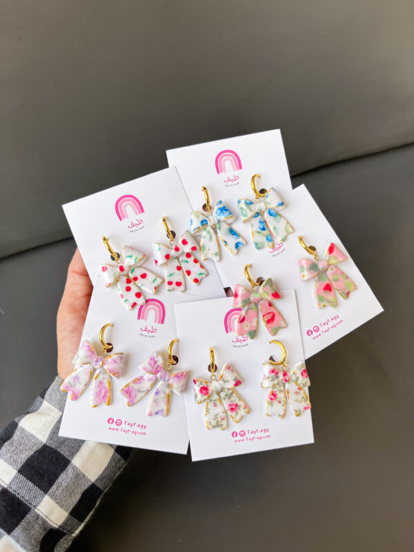 ⁦Summer Bows Earrings⁩ - الصورة ⁦2⁩
