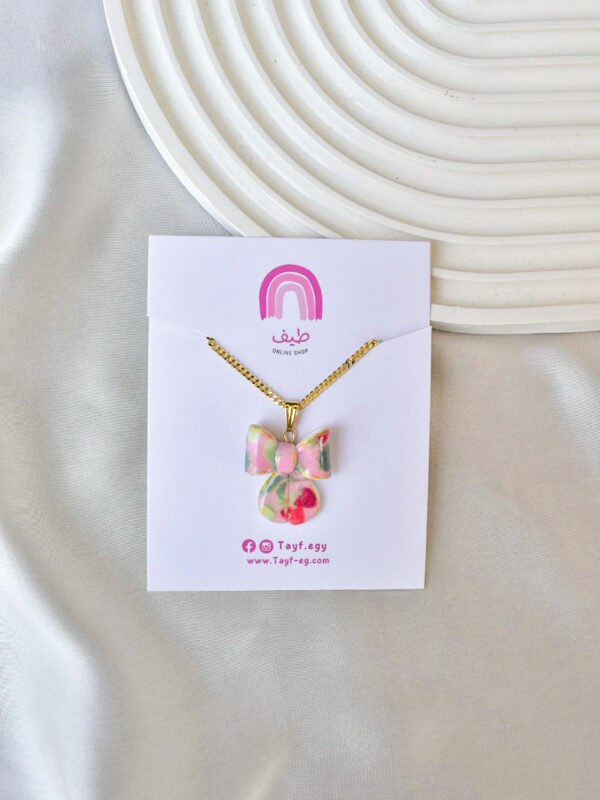 ⁦Summer Bows Necklace⁩ - الصورة ⁦10⁩